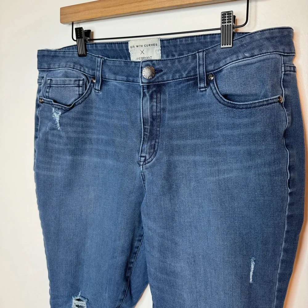 Girl With Curves Distressed Skinny Jeans